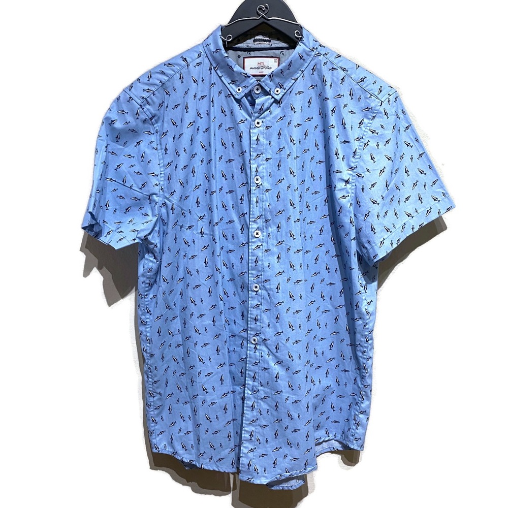 Made To Live Slim Fit Shark Button-Down